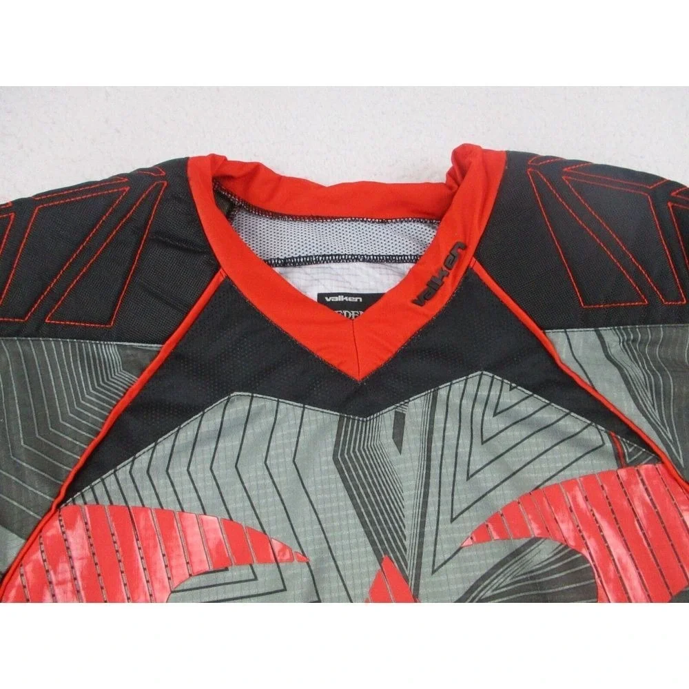 Valken Redemption Paintball Jersey‎ Mens Size Small Padded Logo Red Black *READ*